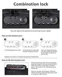 H HIKKER-LINK Anti-Theft Canvas Messenger Bag