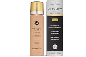Jerome Alexander MagicMinerals AirGlow Tinted Highlighting Night Mist, Illuminating Airbrush Tinted Moisturizer Spray | Natural Pearl