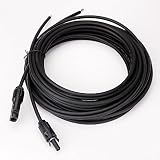 ALLPOWERS 20 Feet 12AWG Solar Extension Cable with Mc4 Female & Male Connectors - Connect Solar Panel & Charge Controller