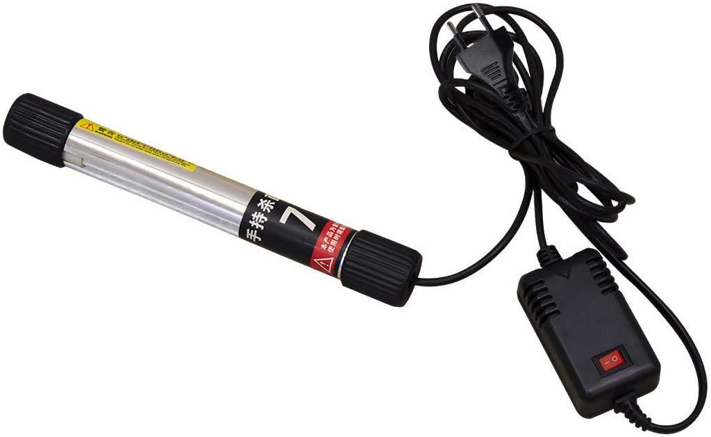 JCarry UV Germicidal Lamp, Handheld LED UV Disinfection Light Stick, Portable Efficient UVC Sterilizer Light Tube, 7W, 18 x 2.3X 2.3cm (Multicolor)