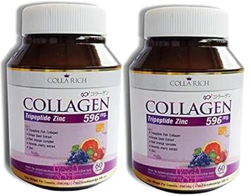 Amazon Com 2 Pcs Colla Rich Collagen Contains 60 Tablets Reduce Freckles Dark Spots Reduce Acne Beauty