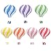 Cieovo 12 inch Christmas Hanging Hot Air Balloon Paper Lanterns Reusable Chinese Japanese Paper Lanterns for Christmas Birthday Anniversary Party Decorations, Set of 7 (Mixed Colors)