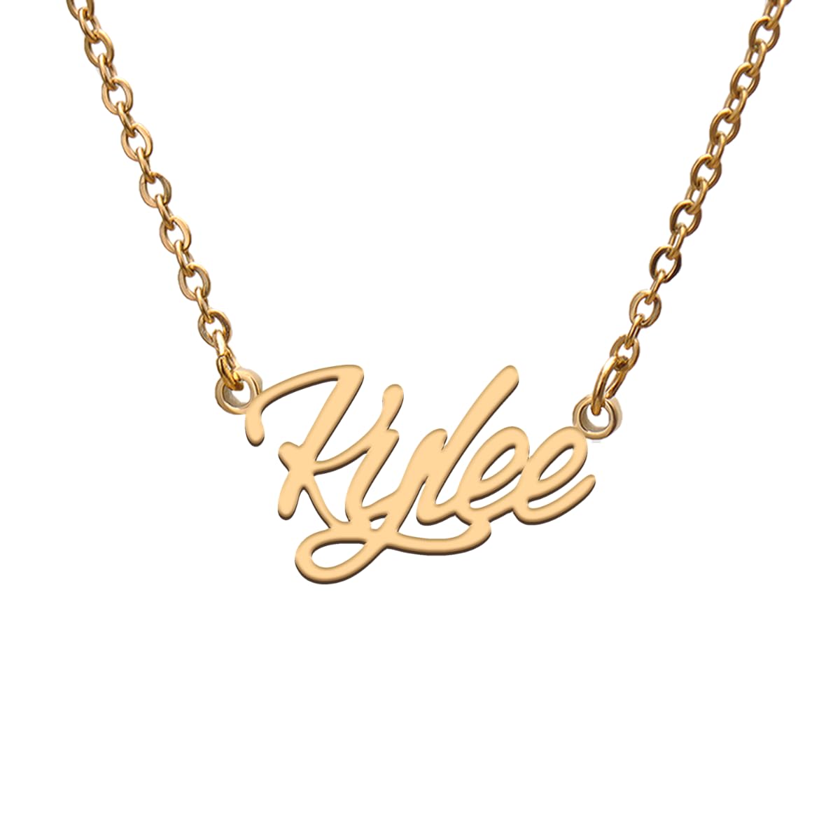 Kylee Name Tag Necklaces for Her His Friends