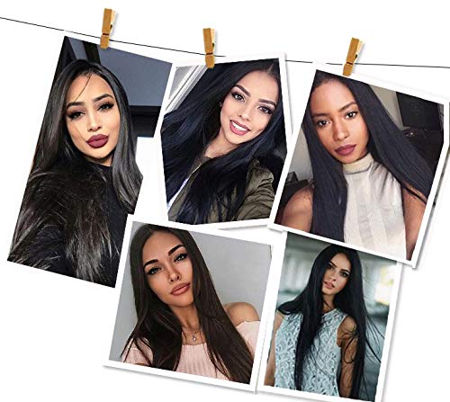 image for aSulis Synthetic Long Full Wig Straight Black Hair Wigs for Black Wome