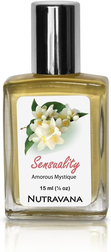 "Sensuality Secret" Uplifting Romantic Fragrance (15ml) Sets a Relaxed Inviting Mood So Communication Can Flow from The Heart -Natural Essential Oils Perfume Aromatherapy Rollerball by Nutravana