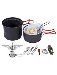 REDCAMP 13 PCS Camping Cookware Set with Stove, 80