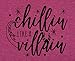 Chillin Like a Villain Shirt Women Maleficent Shirt Letters Print Short Sleeve Holiday Descendants Tee Tops As Shown