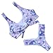RUUHEE Women Floral Printed V Style Bottom Bow-Knot Bikini Top Bathing Suits 2 Piece Swimsuit