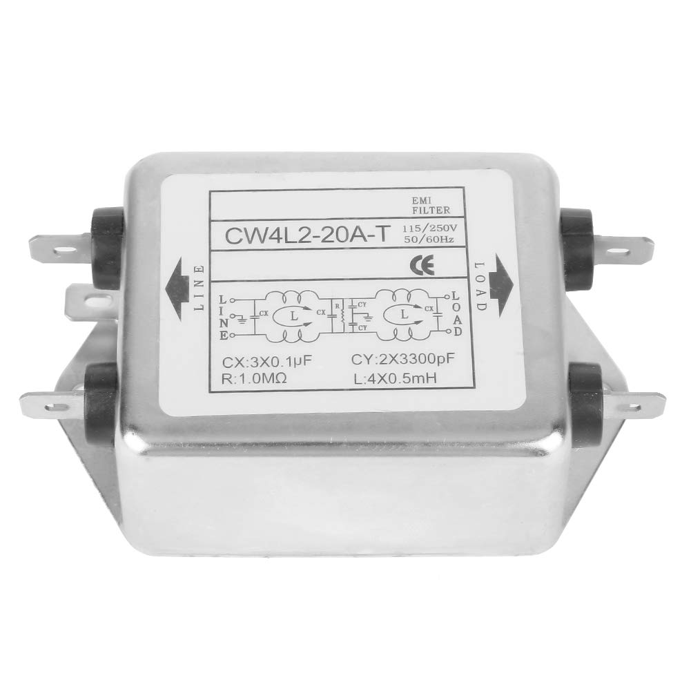 CW4L2-20A-T EMI Power Filter Single-p Double-Section Power Filter 115V/250V