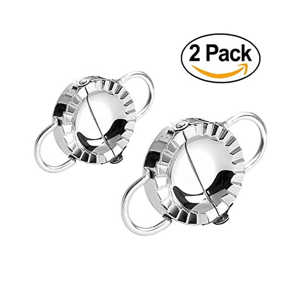 Dumpling Maker 2 PCS Stainless Steel Dumpling Mold and Dough Press for Home Kitchen,Stainless Steel Dough Press Dumpling… - Image 9