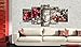 Buddha Canvas Wall Art Silver Contemplation 5 Panels Wall Decor Framed Modern Picture Print Painting (40