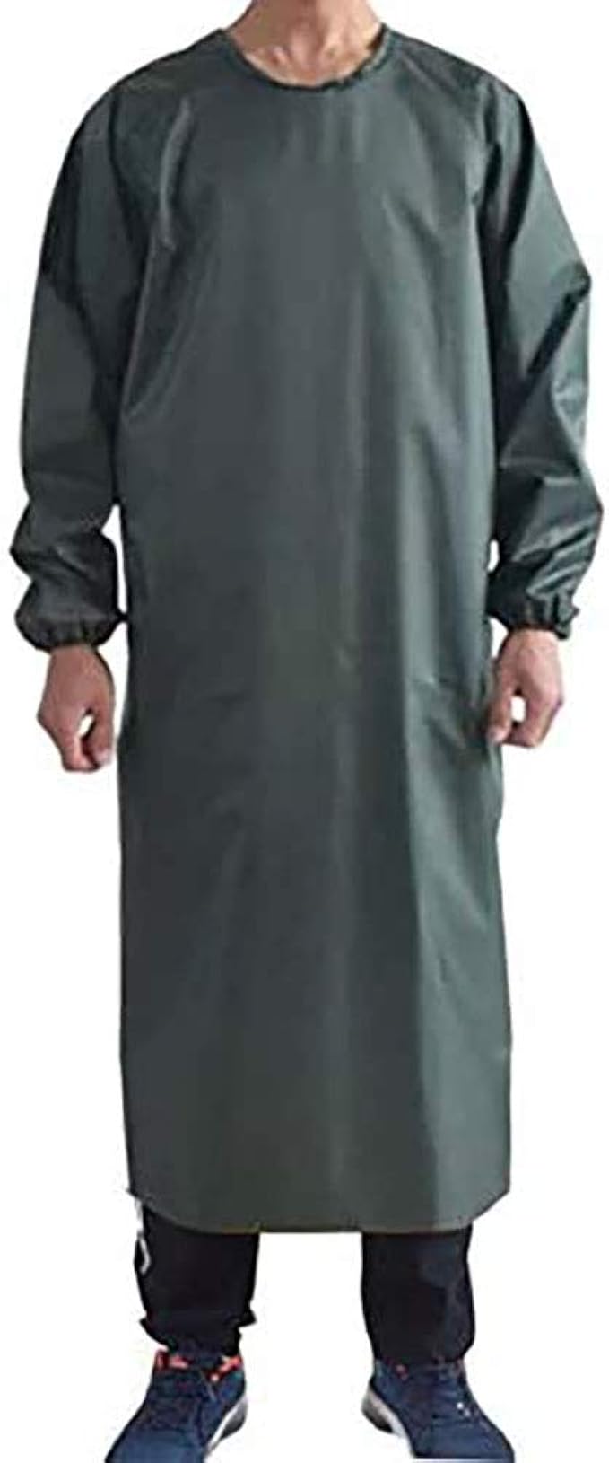 Jaspfct Waterproof Apron with Long Sleeves Buthcher Work Diy Art Apron for Women Men