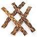 GigaBite 12 Inch Odor-Free Braided Bully Sticks (4 Pack) – All Natural, Free Range Beef Pizzle Dog Treat – By Best Pet Supplies