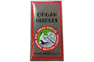 ZIPPERSTOP Ball Point Sewing Machine Needles Home-use By Organ Needles (10 Needles/pack), Select Size (Size 90 / 14 Ball Point)