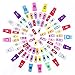 ONETWOSHARE Sewing Clips, Quilting Supplies 100PCS Multipurpose Plastic Clips with Tin Box for Crafting, Crochet and Knitting, Quilting Binding Clips, Paper Clips, Assorted Colors 100 Pack 2 Sizes