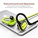 TaoTronics Bluetooth Headphones, Wireless In Ear Earbuds Sweatproof Sports Earphones with Superb Bass Stereo Green