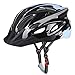 JBM Adult Cycling Bike Helmet Specialized for Men Women Safety Protection CPSC Certified (18 Colors) Black/Red/Blue/Pink/Silver Adjustable Lightweight Helmet (Black (New), Adult)