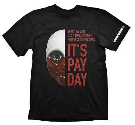 Payday 2 T-Shirt Wolf Maske, S