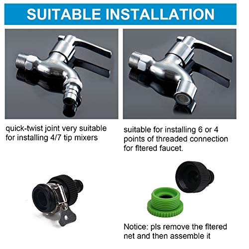 Drip Irrigation Kits,49ft Garden Irrigation System with 1/4" Blank Distribution Tubing Watering Drip Kit,DIY Saving Water Automatic Irrigation Equipment Set for Garden (15m/49ft Irrigation System)