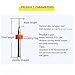 HOEN 0.1mm to 1.0mm Carbide PCB Rotary Tool Jewelry CNC Engraving Drill Bits Set, 10Pcs PCB Print Circuit Board Carbide Micro Drill Bits 1/8
