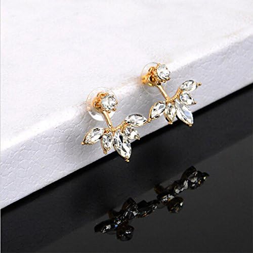 1 Pair Fashion Earing Big Crystal Stud Earrings Jewelry Gold