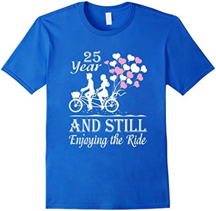Mens 25th Wedding Anniversary Gifts T-Shirt Perfect Couple Shirt 3XL Royal Blue