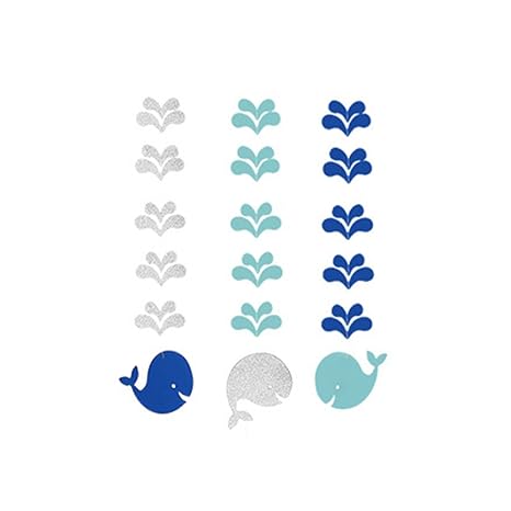Luoem Nautical Baby Shower Decorations Whale Hanging Cutout For