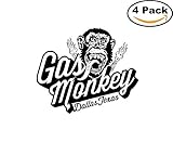 Gas Monkey Garage Flames Vinyl Sticker Diecut 4 Stickers
