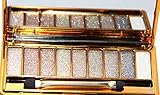 HAPPY CXL Women 9 Colors Waterproof Make UP Glitter Eyeshadow Palette with Brush (Color 6)