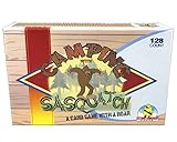 Lethal Chicken Games: Camping with Sasquatch -a Rummy meets Slapjack 128-count family card game with a ROAR!