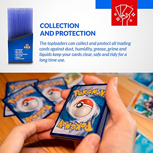 Top Loaders for Cards 100 Count 3 x 4 inches, Clear Trading Card