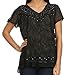 Sakkas Hope Embroidery and Seqiun Accents Summer Blouse