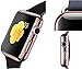 Apple Watch 38mm Screen Portector Case,DiDaDi 2in 1 Ultra-Slim Electraplate Metal Plated Hard Case Cover with Full Caverage Tempered Glas Screen Portector Cover for Apple Watch 38mm[Rose Gold]