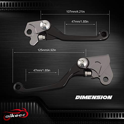 image for aikeec Motorcycle CNC Brake and Clutch Levers Dirt Bike Pivot Brake Cl