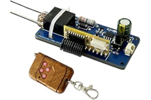 Uziurl DC3.7V 433M Remote Control ARC Igniter High Voltage Generator Drive Power Supply Remote Control Board with LED Indicat