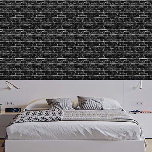 Amazon.com: Black Brick Wallpaper Mural | Perfect Interior Design
