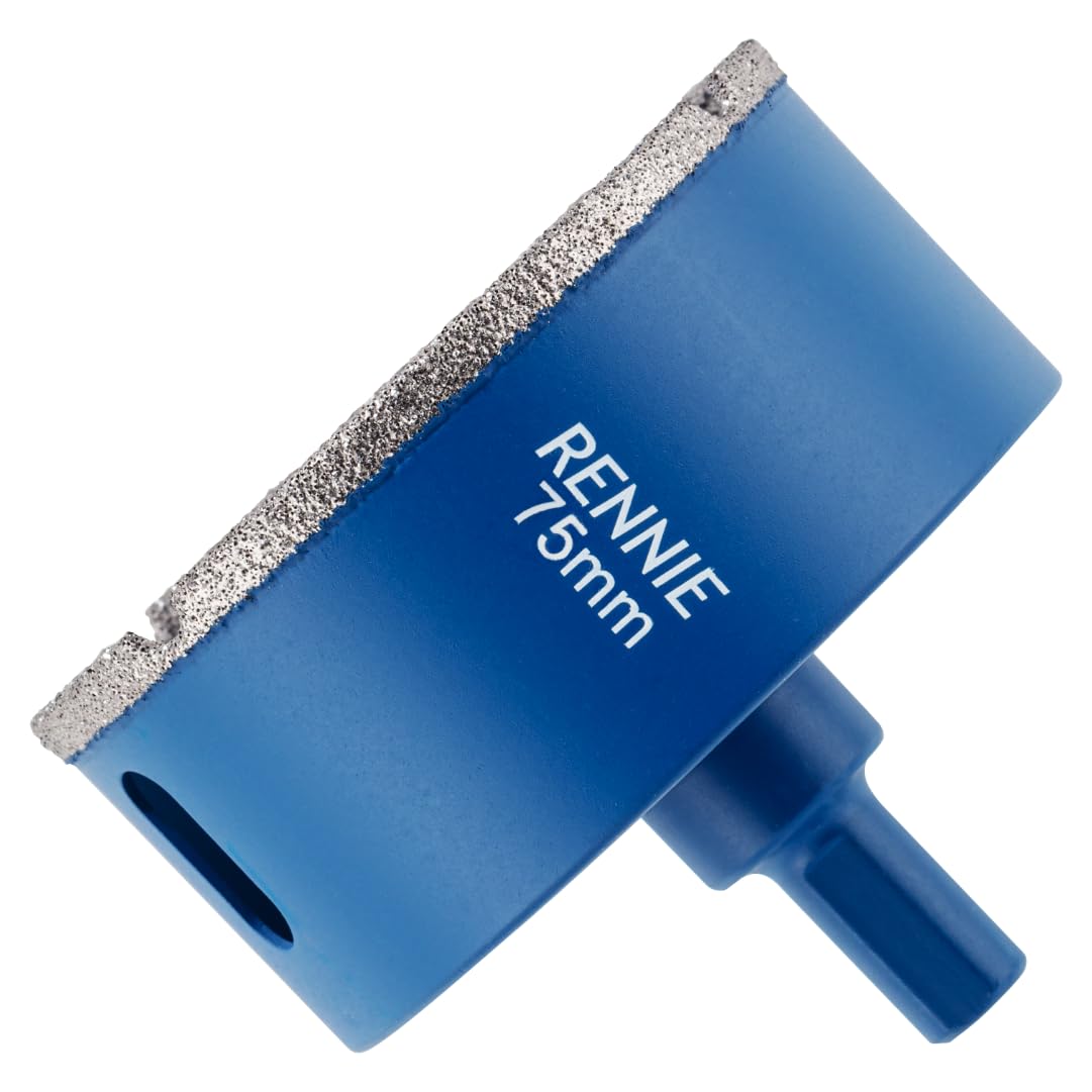 75mm Diamond Hole Saw Drill Bit With Tri Shank For Porcelain Tiles Ceramic Slate Stone Granite Marble Glass. Diamond Core Holesaw/Hole Cutter — image 1