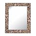 Multi-Colored & Gold, Luxe Mosaic Glass Framed Wall Mirror, Decorative Embossed Mosaic Rectangular Vanity Mirror/Accent Mirror (Large)