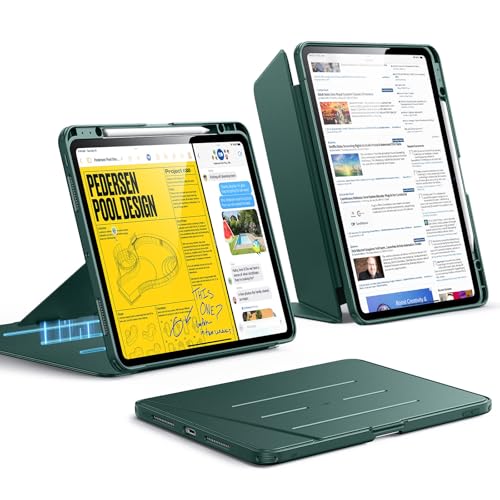 ESR für iPad Pro 13 Zoll Hülle (M5/M4) 2025/2024, Vertikaler Ständer, Multi-Winkel, Ultra-stabile Hülle für iPad Pro 13 mit Stifthalter, Flip-Serie, G