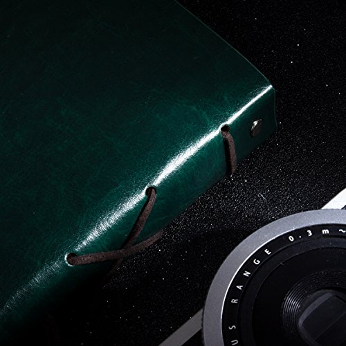 image for Woodmin Leather Cover Navigation Theme 3-Ring Black Paper DIY Scrapboo