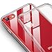 RANVOO iPhone 8 Case, iPhone 7 Case,Clear Thin Slim Soft Silicone Bumper Case Transparent Hard Protective 9H Tempered Glass Shockproof Cover-Clear