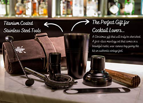 Drinkind Premium Cocktail Set mit Titan Beschichtung Fuer Profi Cocktails im Set mit 6 modernen Cocktail Maker… – Bild 5