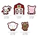 Big Dot of Happiness Farm Animals - DIY Shaped Baby Shower or Birthday Party Cut-Outs - 24 Count