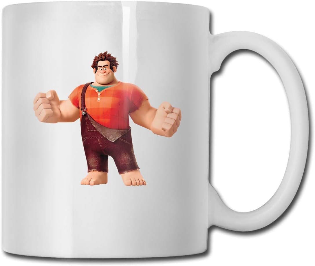 Wreck-It Ralph 11 Oz Customized Coffee Mug,Handmade Ceramic Tea Cup With Large C-Handle