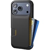 Smartish® iPhone 17 Pro Wallet Case - Wallet Slayer Vol. 1 [Slim + Protective] Credit Card Holder - Drop Tested Flip Hidden Card Slot Cover for Apple iPhone 17 Pro - Black Tie Affair