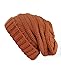 NYFASHION101 Oversized Baggy Slouchy Thick Winter Beanie Hat, Rust