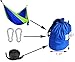 CUTEQUEEN TRADING Double Nest Ultralight Portable Outfitters Parachute Nylon Fabric Hammock For Travel Camping,Backpacking,Kayaking,Color: Diamond Blue/Fruit Green