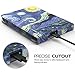 MoKo Case for Kindle Paperwhite, Premium Vertical Flip Cover with Auto Wake / Sleep for Amazon All-New Kindle Paperwhite (Fits All 2012, 2013, 2015 and 2016 Versions), Starry Night