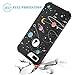 BENTOBEN iPhone 8 Plus Case, iPhone 7 Plus Case, Space Planet Pattern Full Body Heavy Duty Shockproof 3 in 1 Hard PC Soft Silicone Protective Phone Cover for iPhone 8 Plus/iPhone 7 Plus, Black
