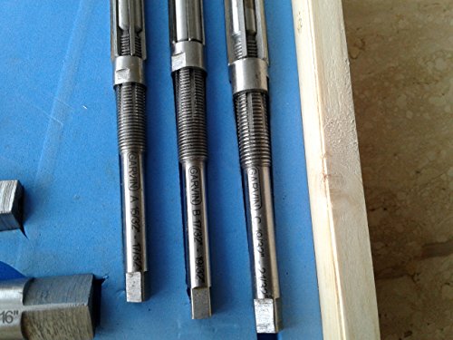 9 pcs/Set Adjustable Hand Reamers A-I, H4-H12, 15/32" to 1-3/16", HSS #515-ADJ9